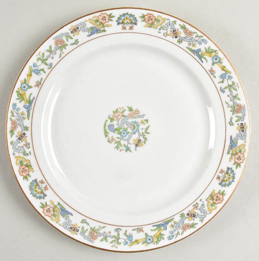 Oriental (Gold Trim) Luncheon Plate by Syracuse-1