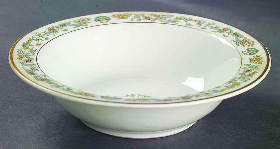 Oriental (Gold Trim) Rim Cereal Bowl by Syracuse-1