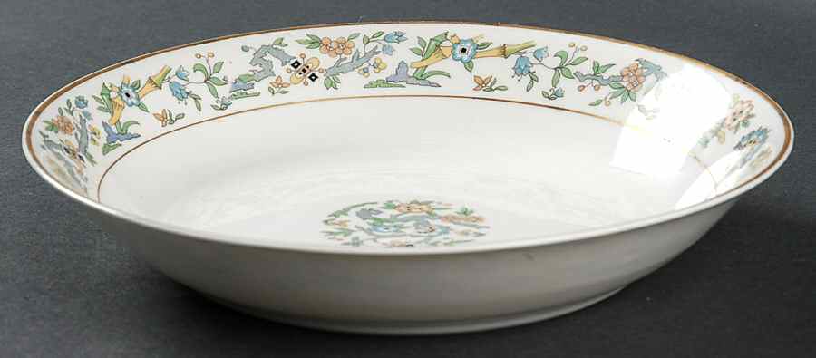 Oriental (Gold Trim) Coupe Soup Bowl by Syracuse-1