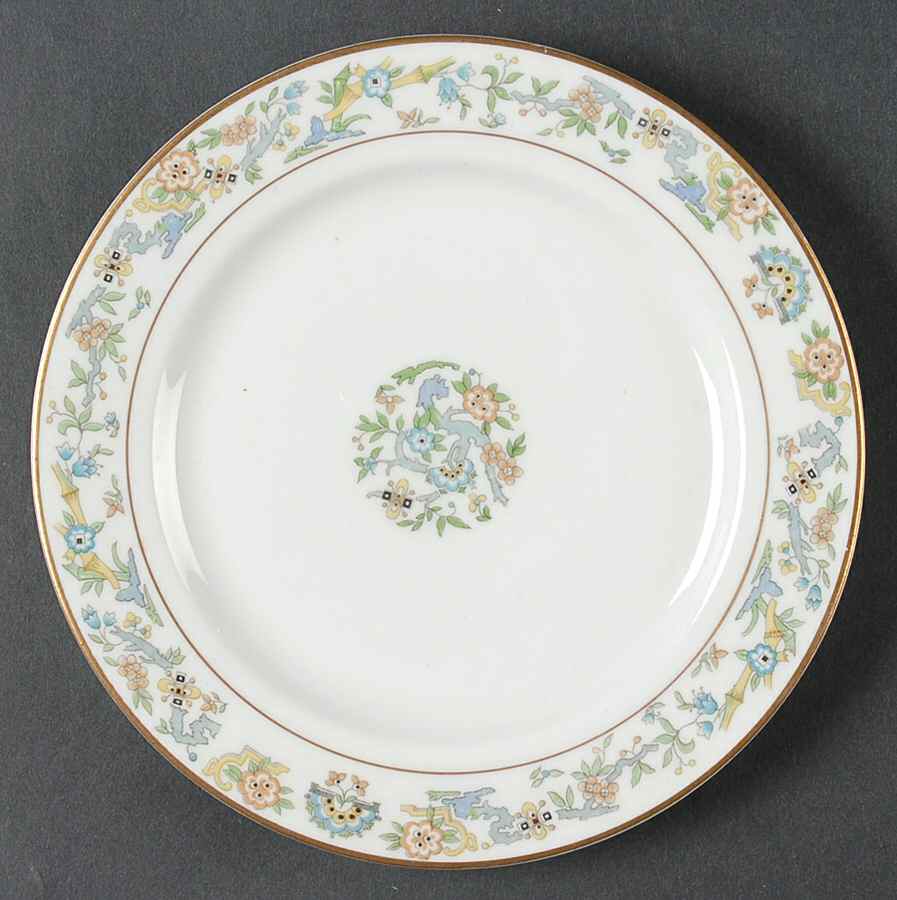 Oriental (Gold Trim) Salad Plate by Syracuse-1
