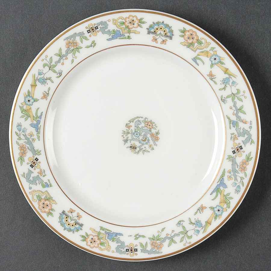 Oriental (Gold Trim) Dessert/Pie Plate by Syracuse-1