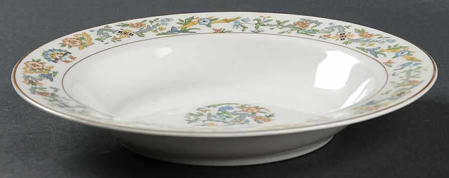 Oriental (Gold Trim) Rim Soup Bowl by Syracuse-1