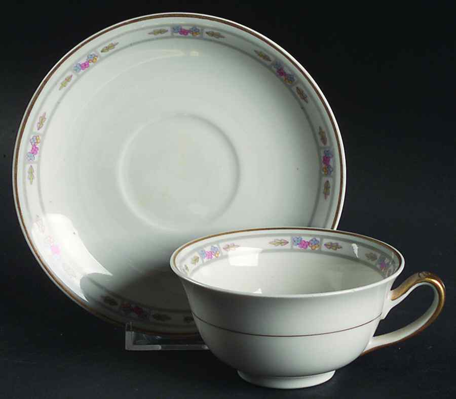 Orleans Flat Cup & Saucer Set by Syracuse-1