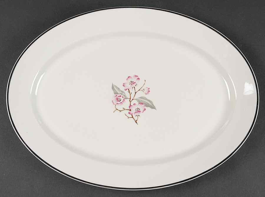 Patricia 14" Oval Serving Platter by Syracuse-1
