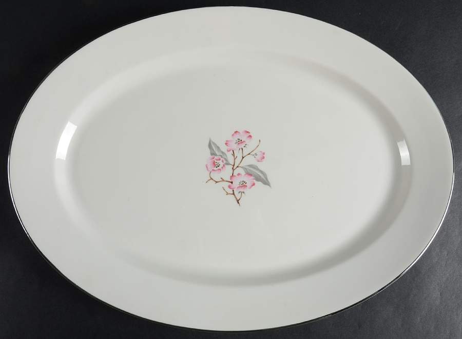 Patricia 16" Oval Serving Platter by Syracuse-1