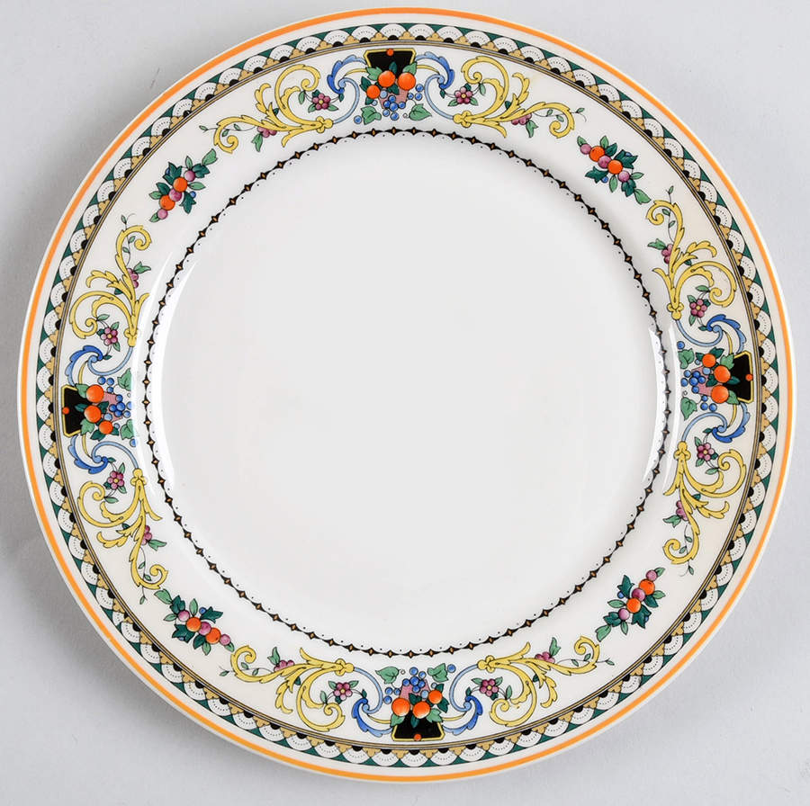 Pembroke (Mustard Trim) Salad Plate by Syracuse-1