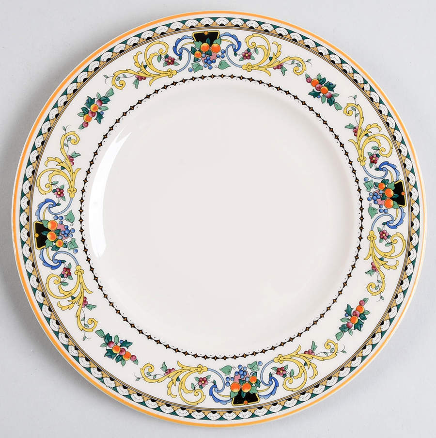 Pembroke (Mustard Trim) Luncheon Plate by Syracuse-1