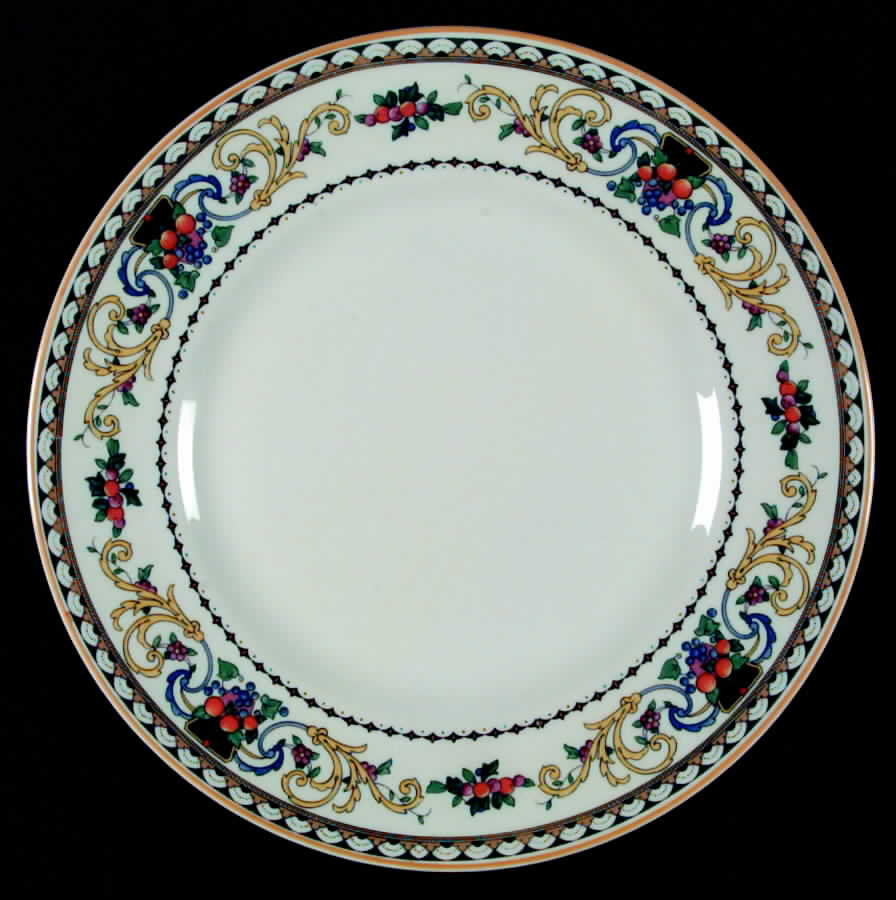 Pembroke (Mustard Trim) Dinner Plate by Syracuse-1