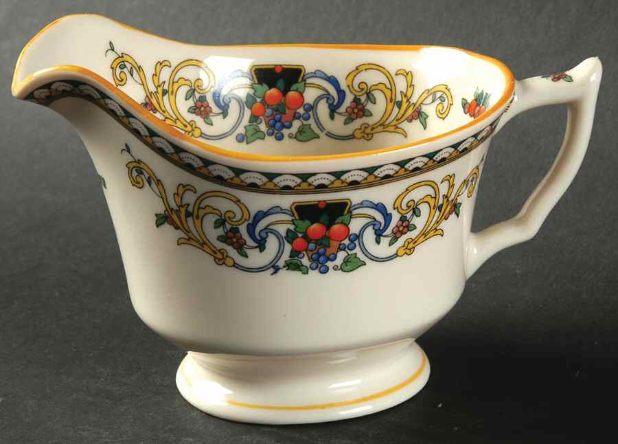 Pembroke (Mustard Trim) Creamer by Syracuse-1