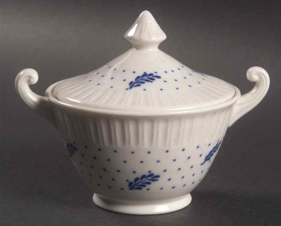 Periwinkle Sugar Bowl & Lid by Syracuse-1