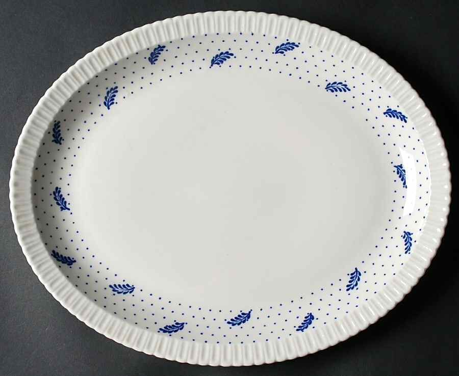 Periwinkle 13" Oval Serving Platter by Syracuse-1