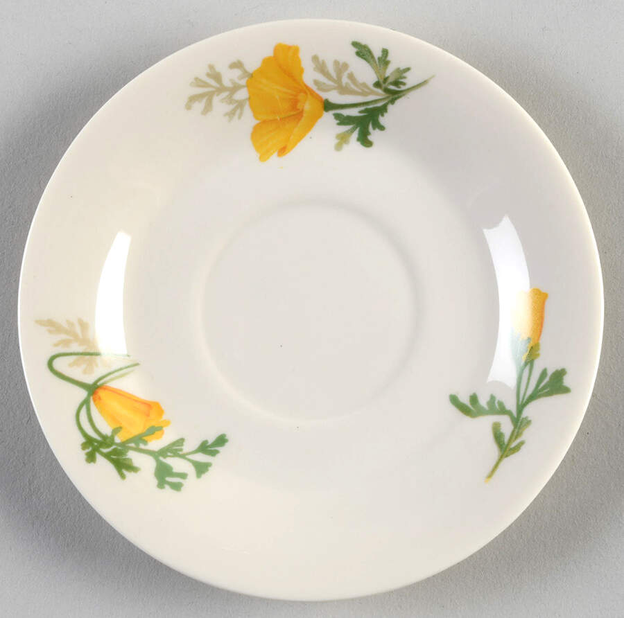 Poppy Saucer for Footed Cup by Syracuse-1