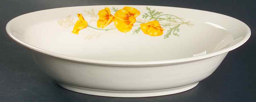 Poppy 9" Oval Vegetable Bowl by Syracuse-1