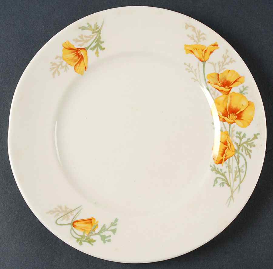 Poppy Salad Plate by Syracuse-1