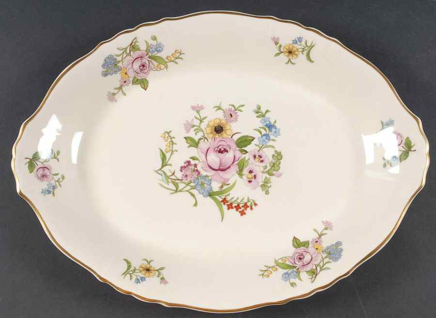 Portland 14" Oval Serving Platter by Syracuse-1