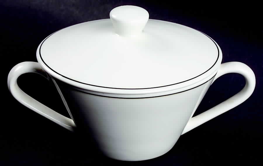 Puritan Sugar Bowl & Lid by Syracuse-1