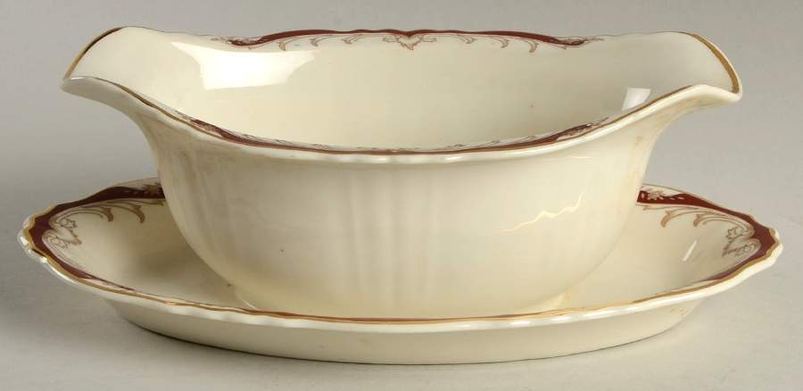 Radcliffe Gravy Boat with Attached Underplate by Syracuse-1