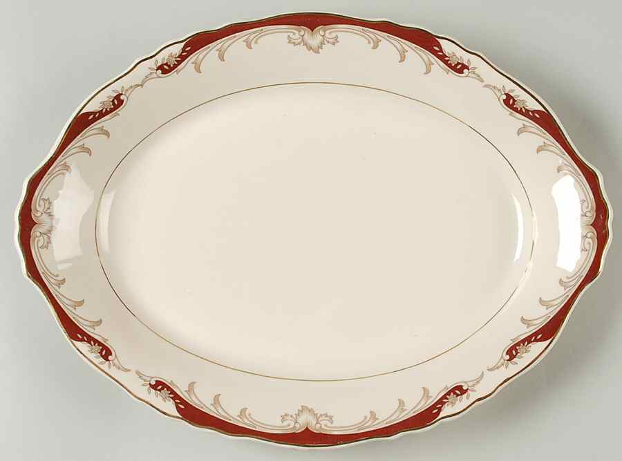 Radcliffe 14" Oval Serving Platter by Syracuse-1