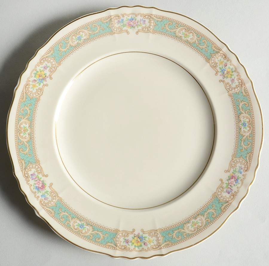 Raleigh Green Luncheon Plate by Syracuse-1
