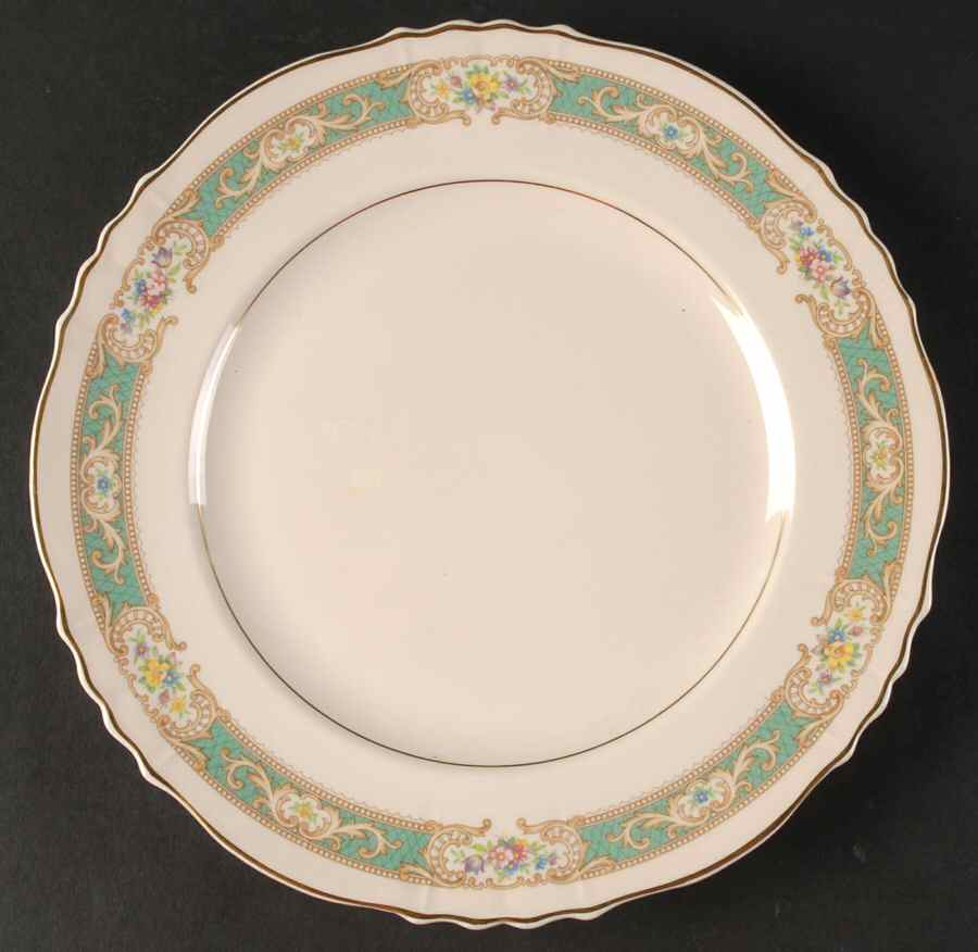 Raleigh Green Large Dinner Plate by Syracuse-1