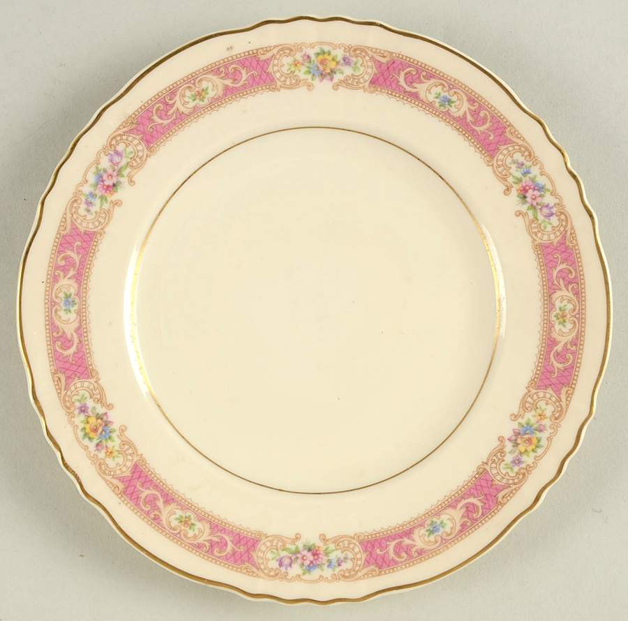 Raleigh Pink Dessert/Pie Plate by Syracuse-1