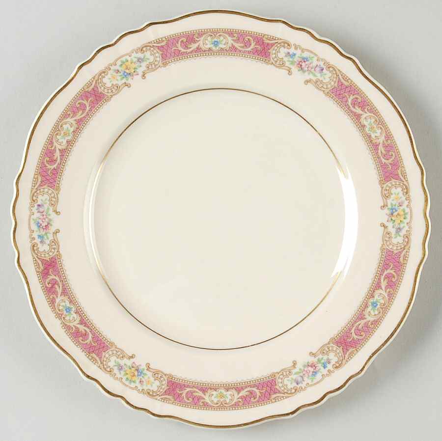 Raleigh Pink Salad Plate by Syracuse-1