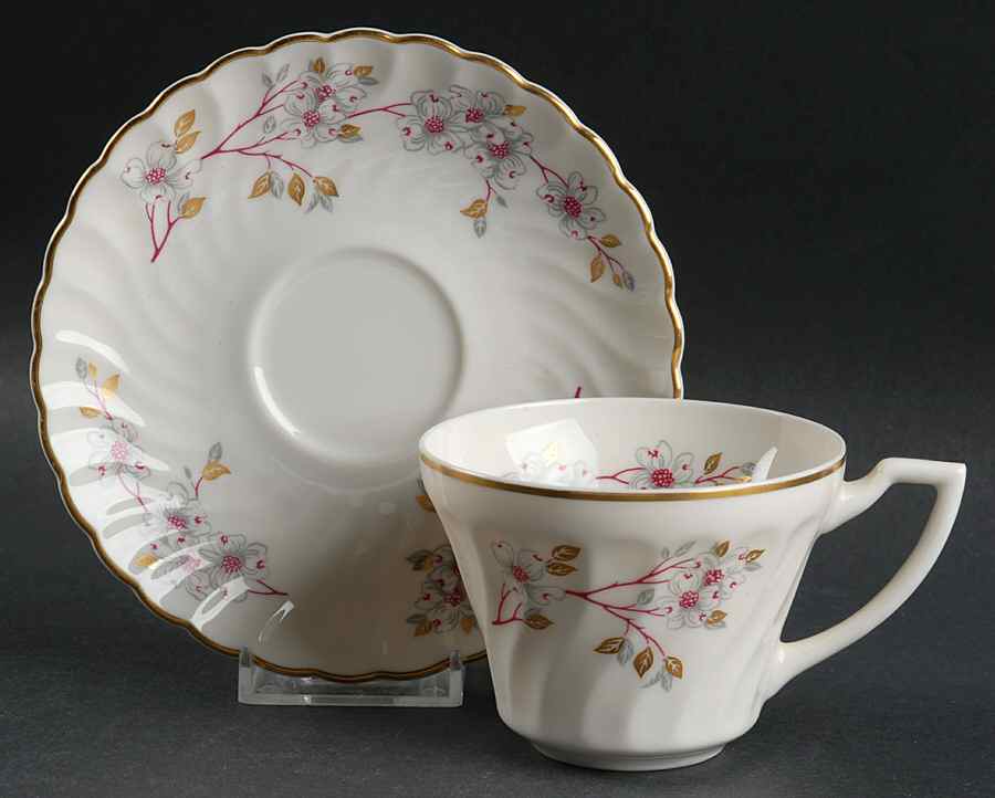 Rhapsody Flat Cup & Saucer Set by Syracuse-1