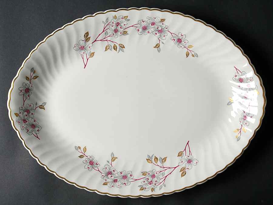 Rhapsody 16" Oval Serving Platter by Syracuse-1