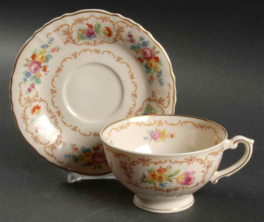 Riviera Footed Cup & Saucer Set by Syracuse-1