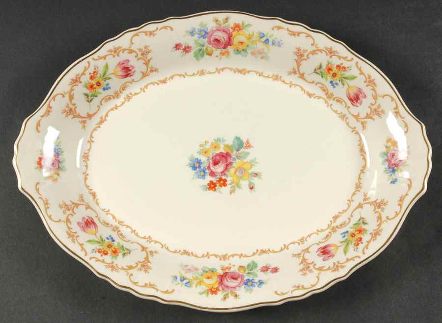 Riviera 14" Oval Serving Platter by Syracuse-1