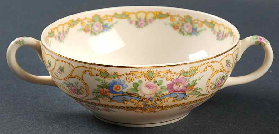 Rose Marie Flat Cream Soup Bowl by Syracuse-1