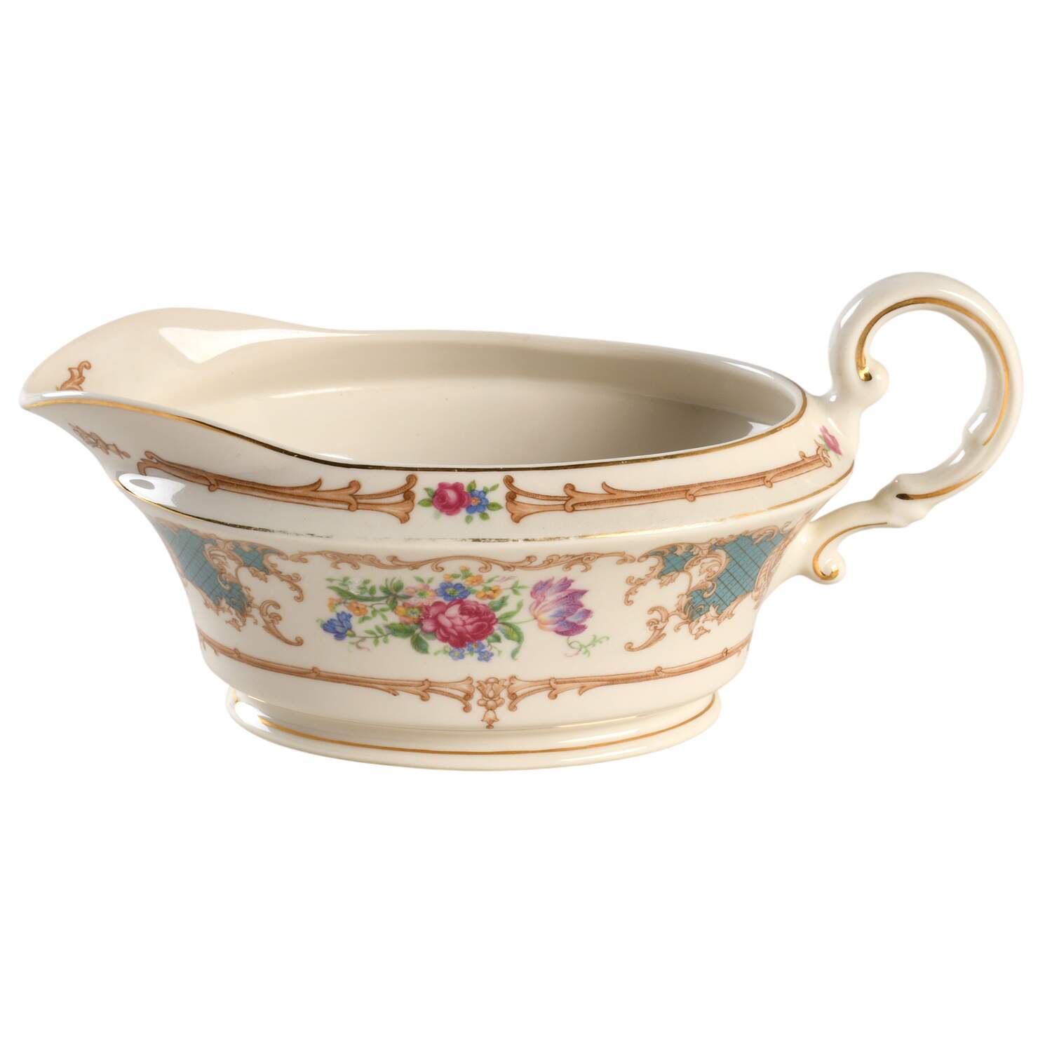 Romance Green Gravy Boat by Syracuse-1