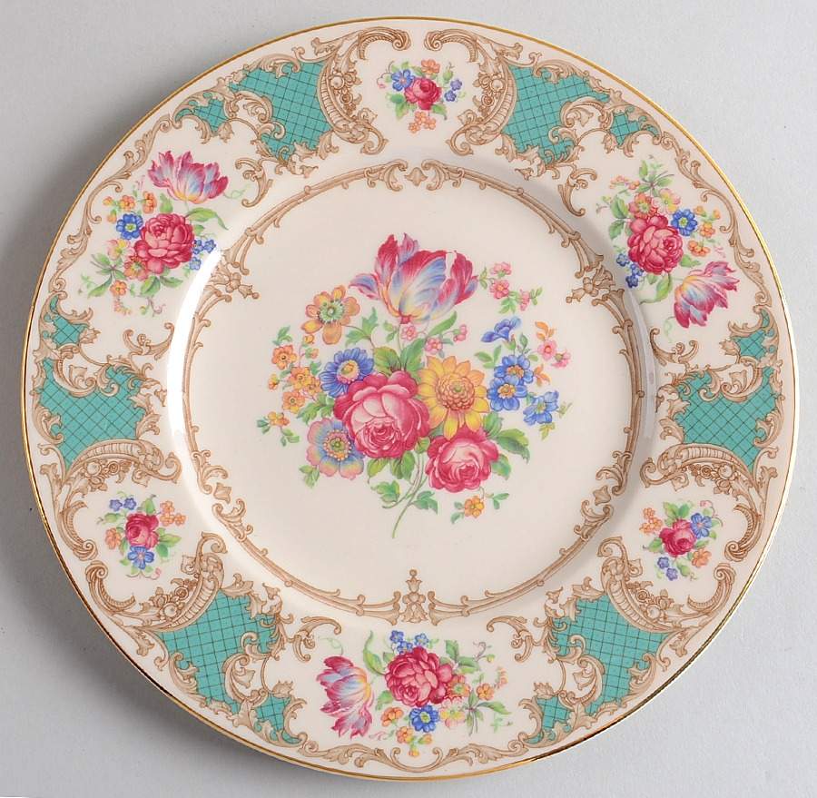 Romance Green Luncheon Plate by Syracuse-1