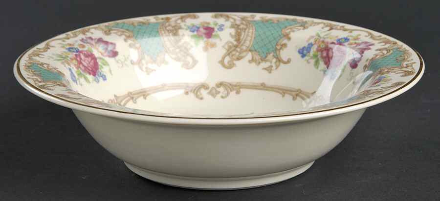 Romance Green Rim Cereal Bowl by Syracuse-1