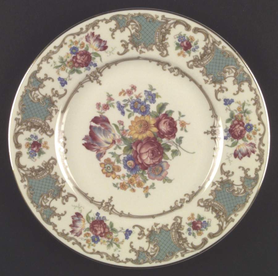 Romance Green Large Dinner Plate by Syracuse-1