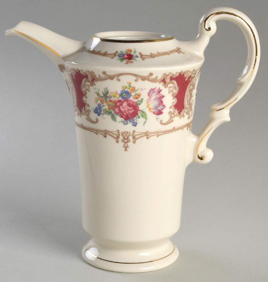 Romance Maroon Coffee Pot No Lid by Syracuse-1