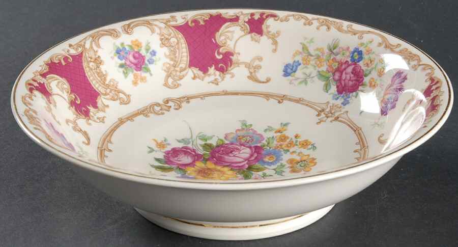 Romance Maroon 8" Round Vegetable Bowl by Syracuse-1