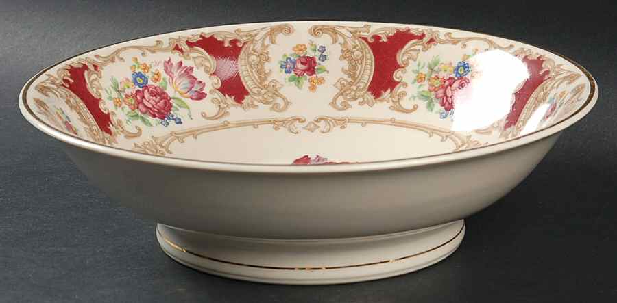 Romance Maroon 9" Round Vegetable Bowl by Syracuse-1