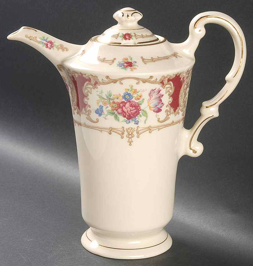 Romance Maroon Coffee Pot & Lid by Syracuse-1