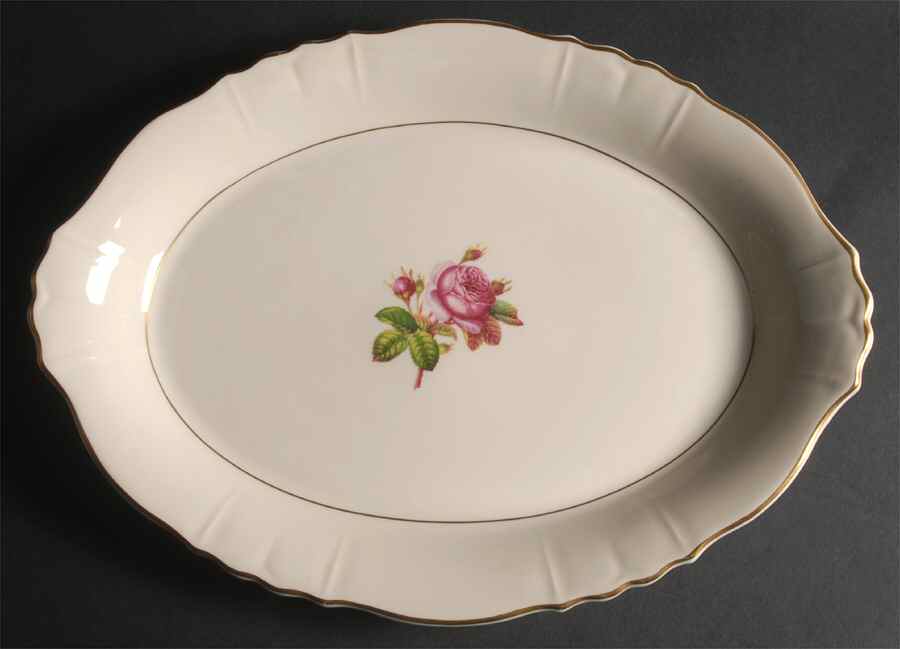 Rosalie 16" Oval Serving Platter by Syracuse-1