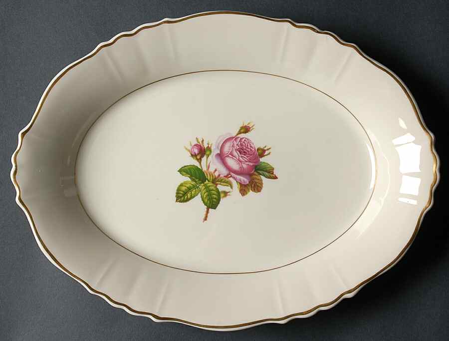 Rosalie 12" Oval Serving Platter by Syracuse-1
