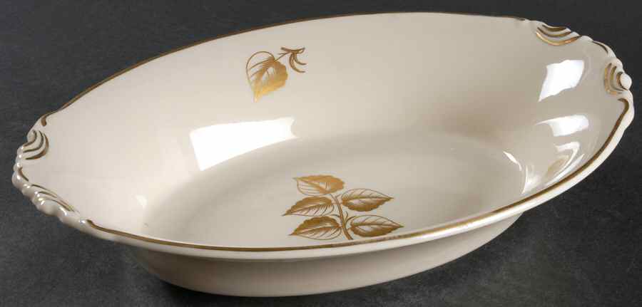 Roseleaf 10" Oval Vegetable Bowl by Syracuse-1