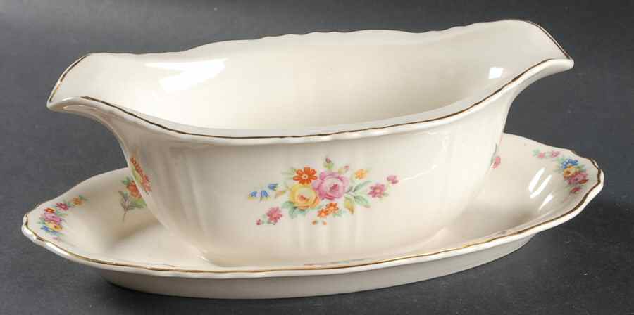 Rosemoor Gravy Boat with Attached Underplate by Syracuse-1