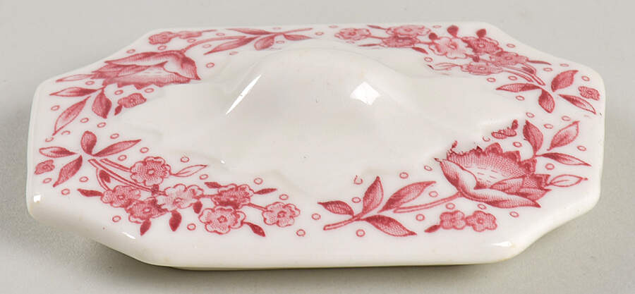 Roxbury-Red (No Trim) Lid for Mini Sugar Bowl by Syracuse-1