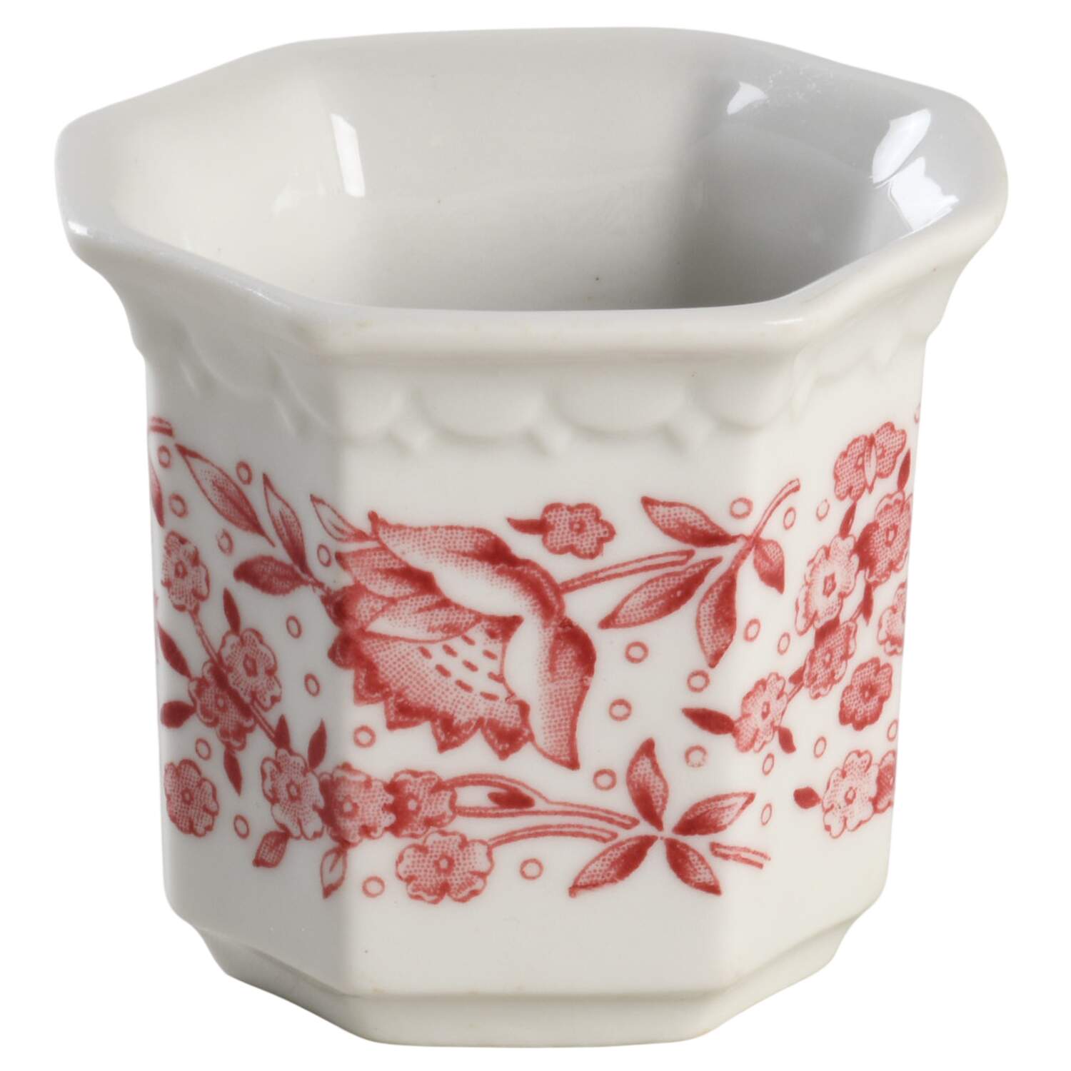 Roxbury-Red (No Trim) Mustard Jar No Lid by Syracuse-1