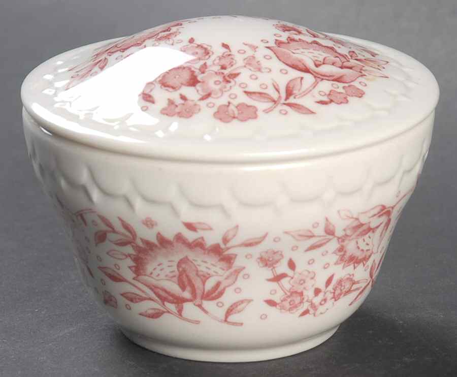 Roxbury-Red (No Trim) Bouillon Cup and Saucer with Lid No Saucer by Syracuse-1