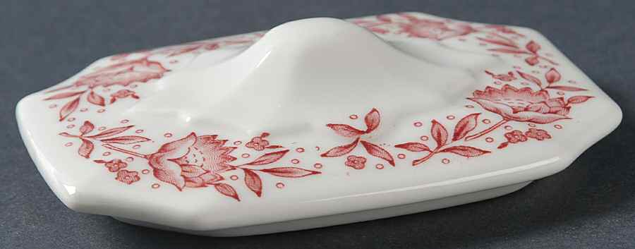 Roxbury-Red (No Trim) Lid for Sugar Bowl by Syracuse-1