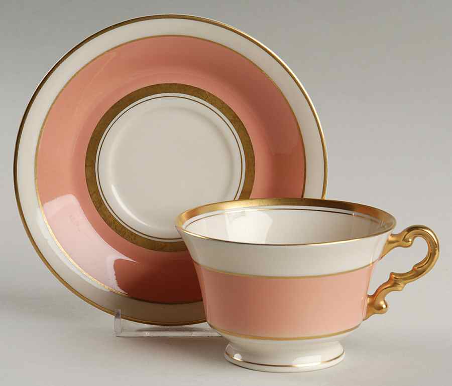 Salisbury Footed Cup & Saucer Set by Syracuse-1