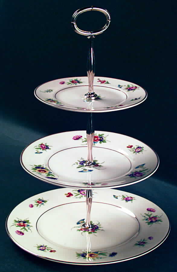 Selma 13 7/8"-14 1/4" 3-Tiered Serving Tray(DP,SP,BB) HC by Syracuse-1