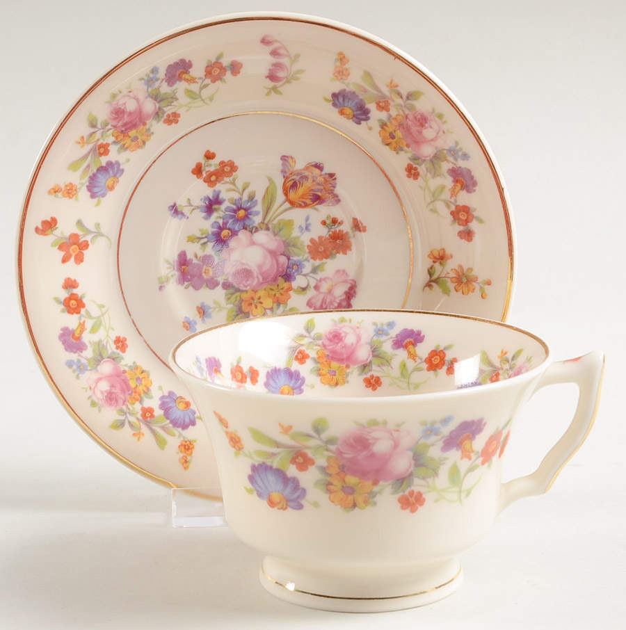 Sharon Footed Cup & Saucer Set by Syracuse-1